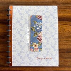 Happy Planner Bookmark Hydrangeas Flowers Page Holder Floral Garden Handmade